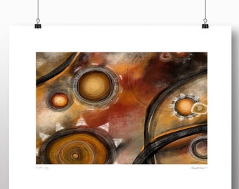 Rusted Cogs - Open-Ended Edition Archival Pigment Print - abstract art  - modern wall art - New work - Texture - Contemporary Wall Decor