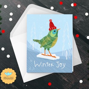 Alegría de invierno: paquete de 10 tarjetas de felicitación