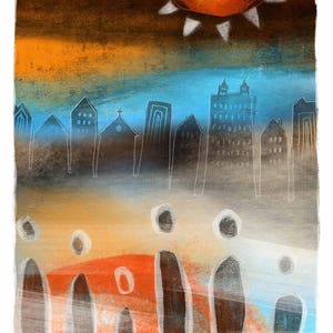 Tribal - Limited Edition Archival Giclée Print, Abstract Art, Modern Wall Art, Home Decor, Colorful Art, Contemporary Art Print