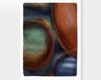 Color Orbs lll - Open-Ended Edition Archival Pigment Print - abstract art  - modern wall art - New work - Texture - Contemporary Wall Decor-