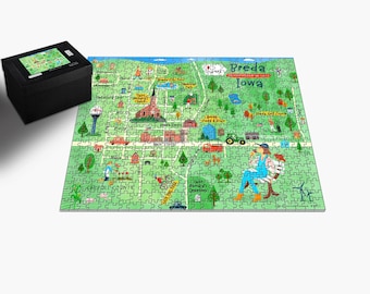 Breda, Iowa Illustrated Puzzle