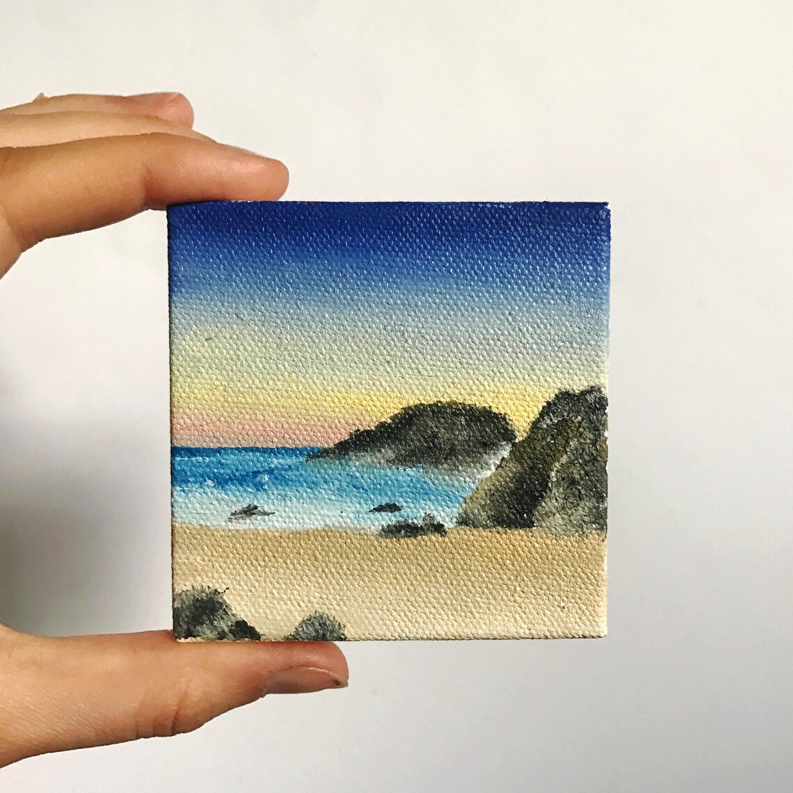 Beach Painting Etsy