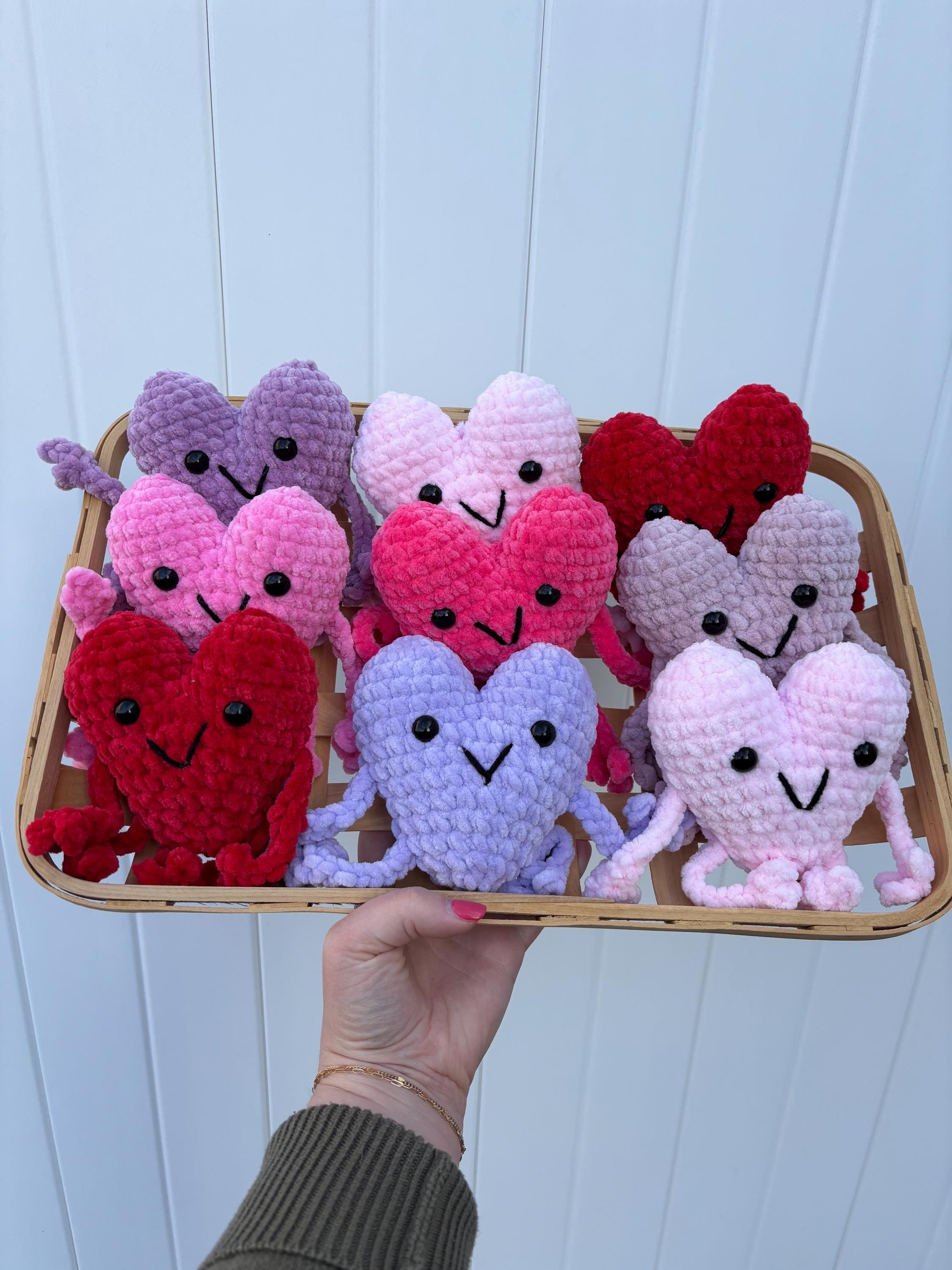 Heartley the Crochet Heart Plushie | Personalized Handmade