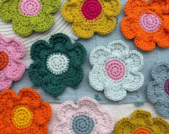 Daisy Crochet Coaster | Custom Handmade Cotton Flower Coaster