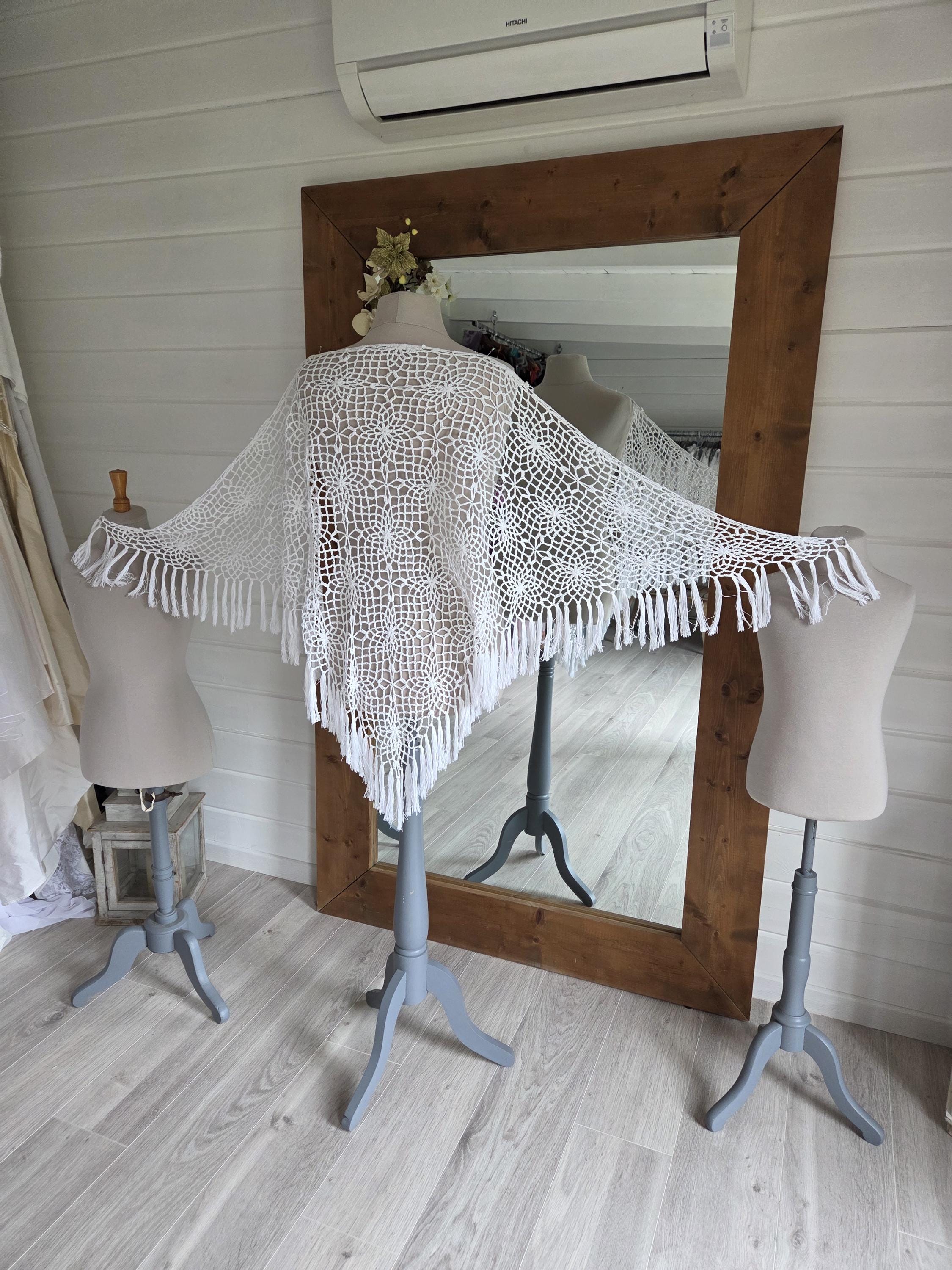 Napperon Crochet Artisanal – Sylvette Raisonnier – Écru Clair 41cm – Fait Main France