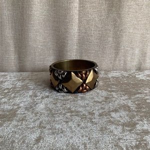 Brass Bangle Bracelet Made in India, Mixed Metal Bangle