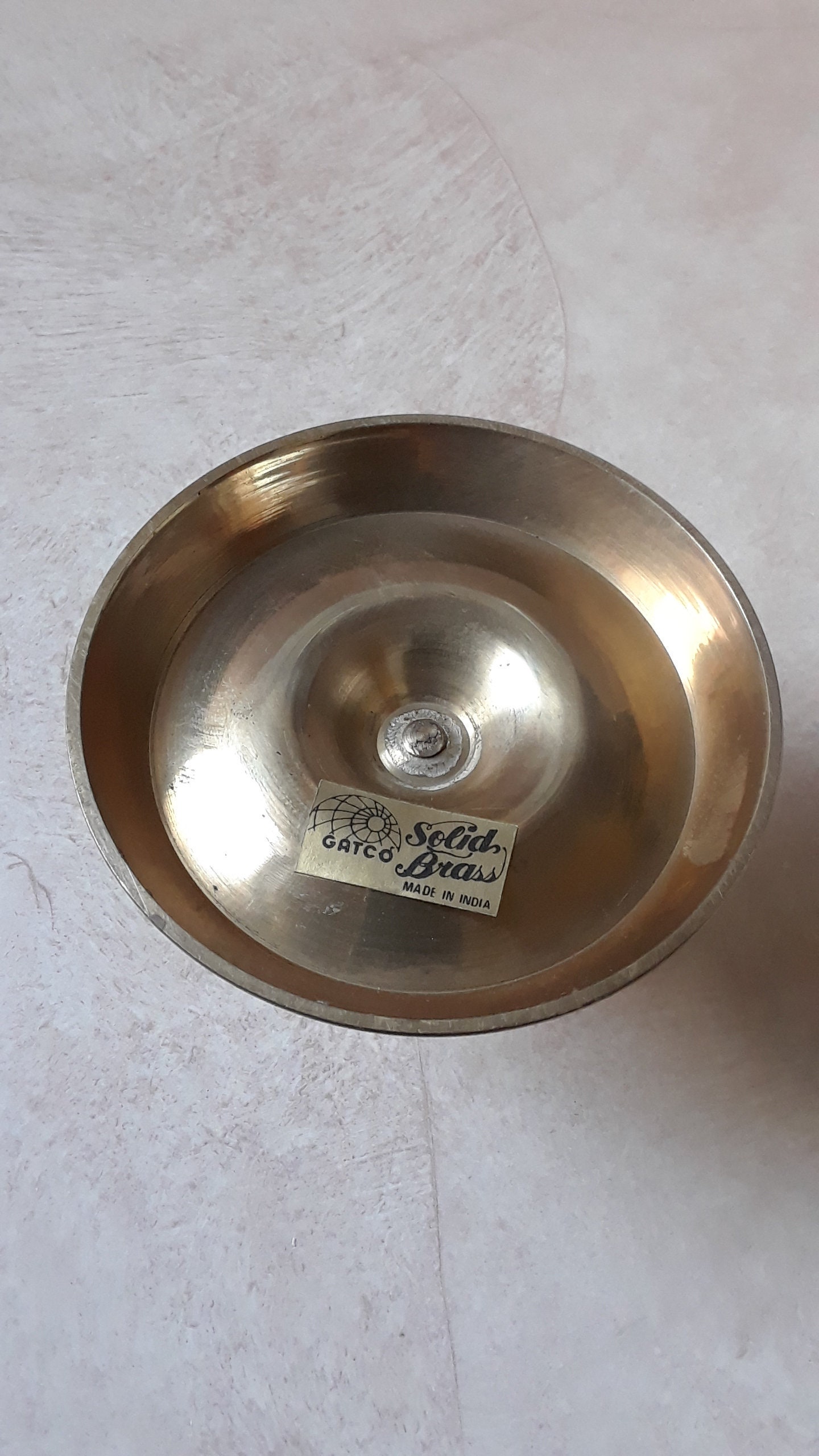 Gatco Solid Brass Candle Holder Made in India Vintage Brass Etsy