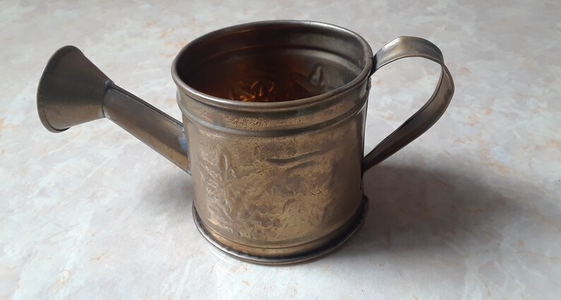 Brass Garden Accessories Brass Mini Collectibles Metal Water Cans /& Mini Water Bucket Hosley Int/'l Mini Brass Water Cans and Water Pail