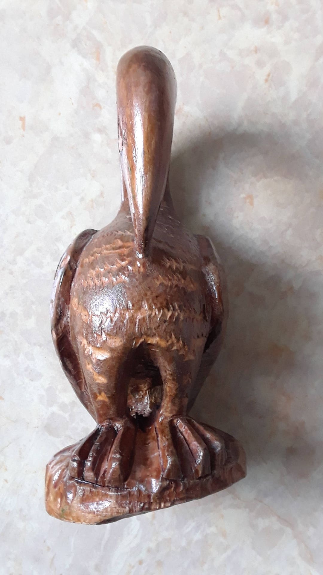 Carved Wood Bird Figurine Wooden Wildlife Animal Figurine Etsy