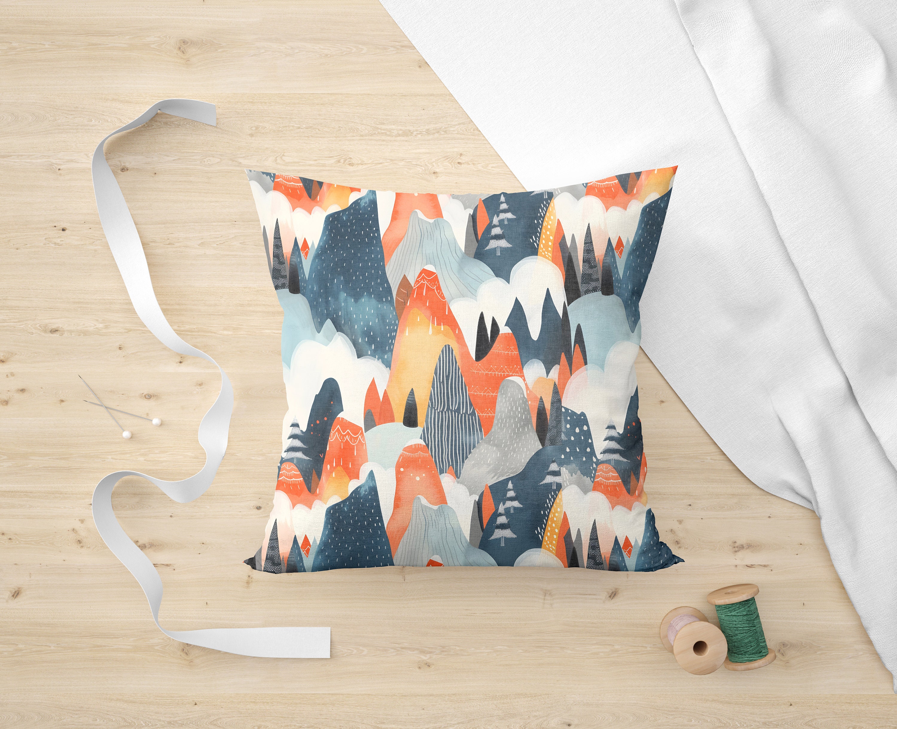 10 Cozy Mountains Seamless Patterns - Digital Download - Perfect for ...