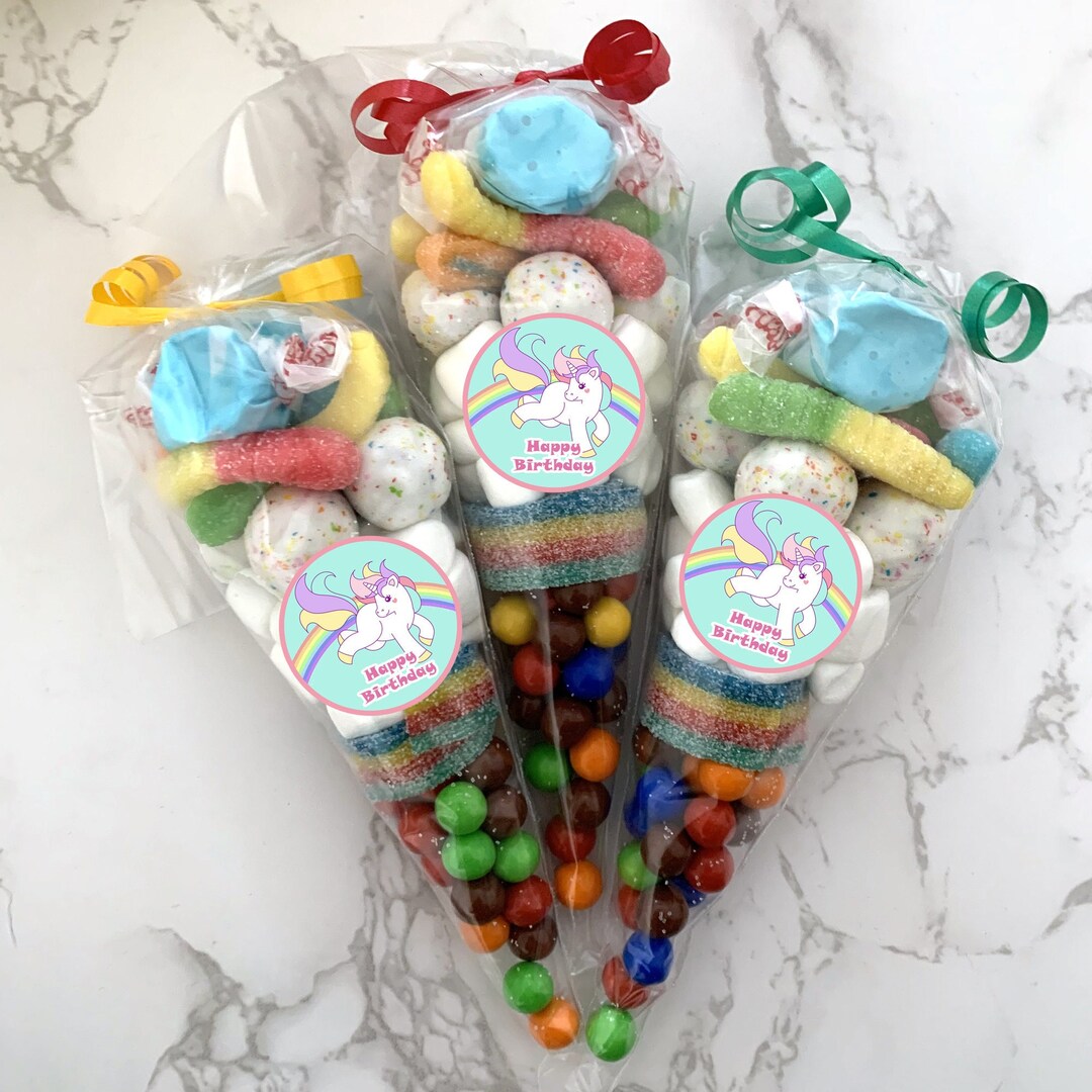 5 Rainbow Unicorn Candy Party Favors PICK Your Own CANDY and Etsy