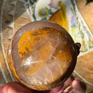Dendritic Quartz with Star Flash – Golden Healer Quartz, Natural Healing Crystal, Unique Dendritic Quartz Stone, Golden Healer Crystal Gift