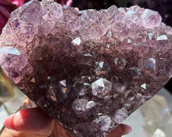 Uruguay Amethyst Heart, Jelly Purple Amethyst, Crystal Hearts, Crystal Gifts