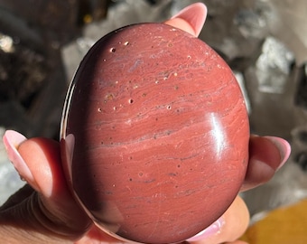 Ocean Jasper Palm Stone, Red Ocean Jasper, Purple Ocean Jasper Stone, Ocean Jasper, Worry Stone, Chakra Palm Stones, crystals for healing,