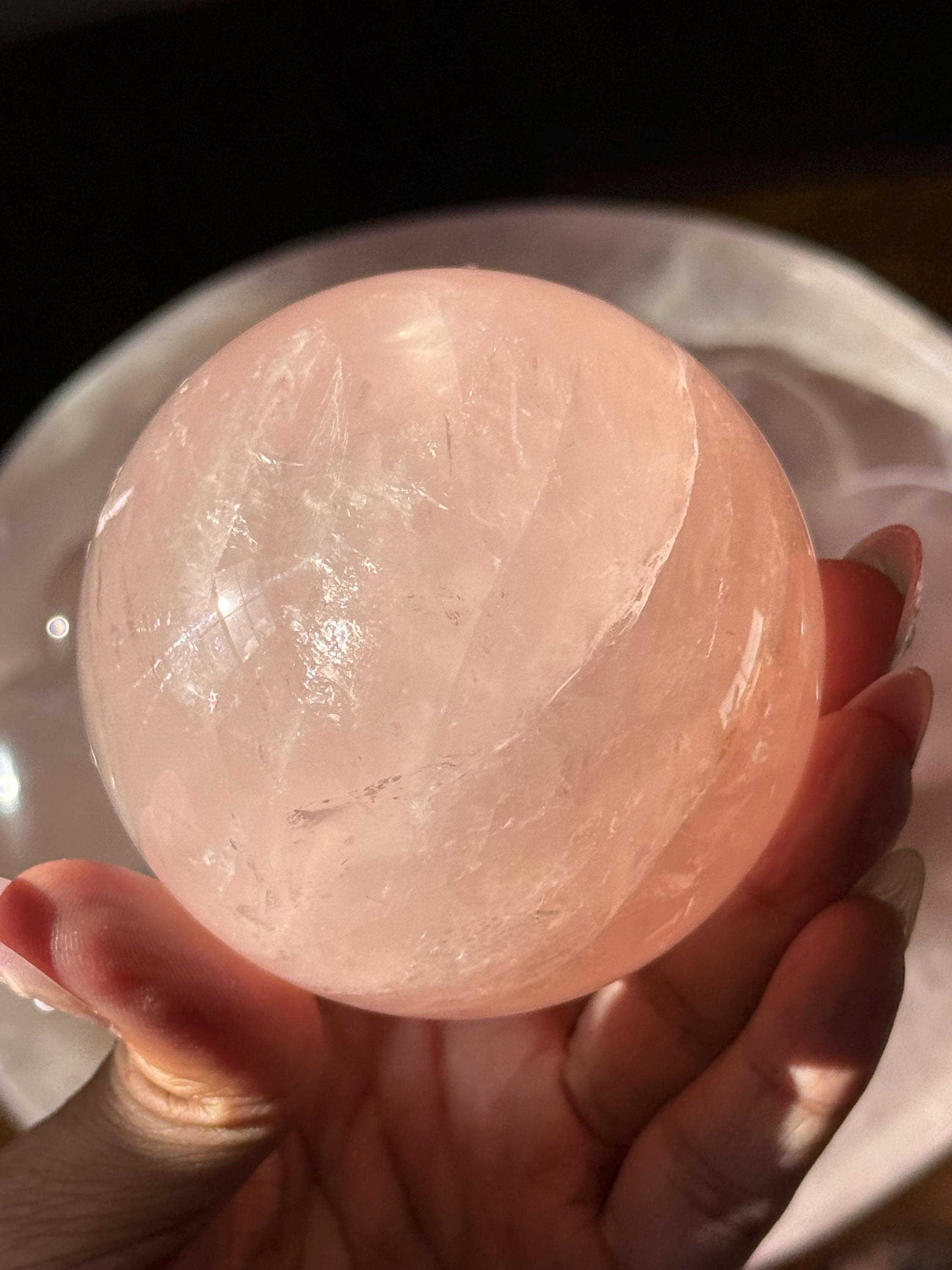 ラージスターローズクォーツスフィア、スターフラッシュローズクォーツ