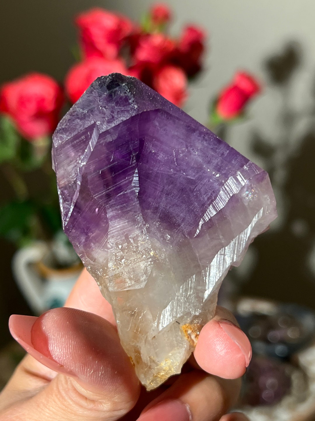 Congo Amethyst Tooth, Raw Congo Amethyst , Amethyst, Congo Amethyst