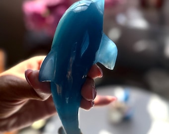 Blue Onyx Dolphin , BLUE ONYX, Lemurian Aquatine