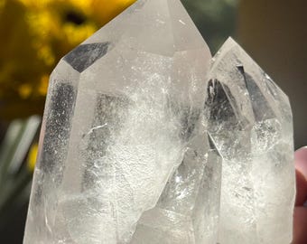 Raw Natural Clear Quartz Cluster Specimen, Brazil Quartz, Small