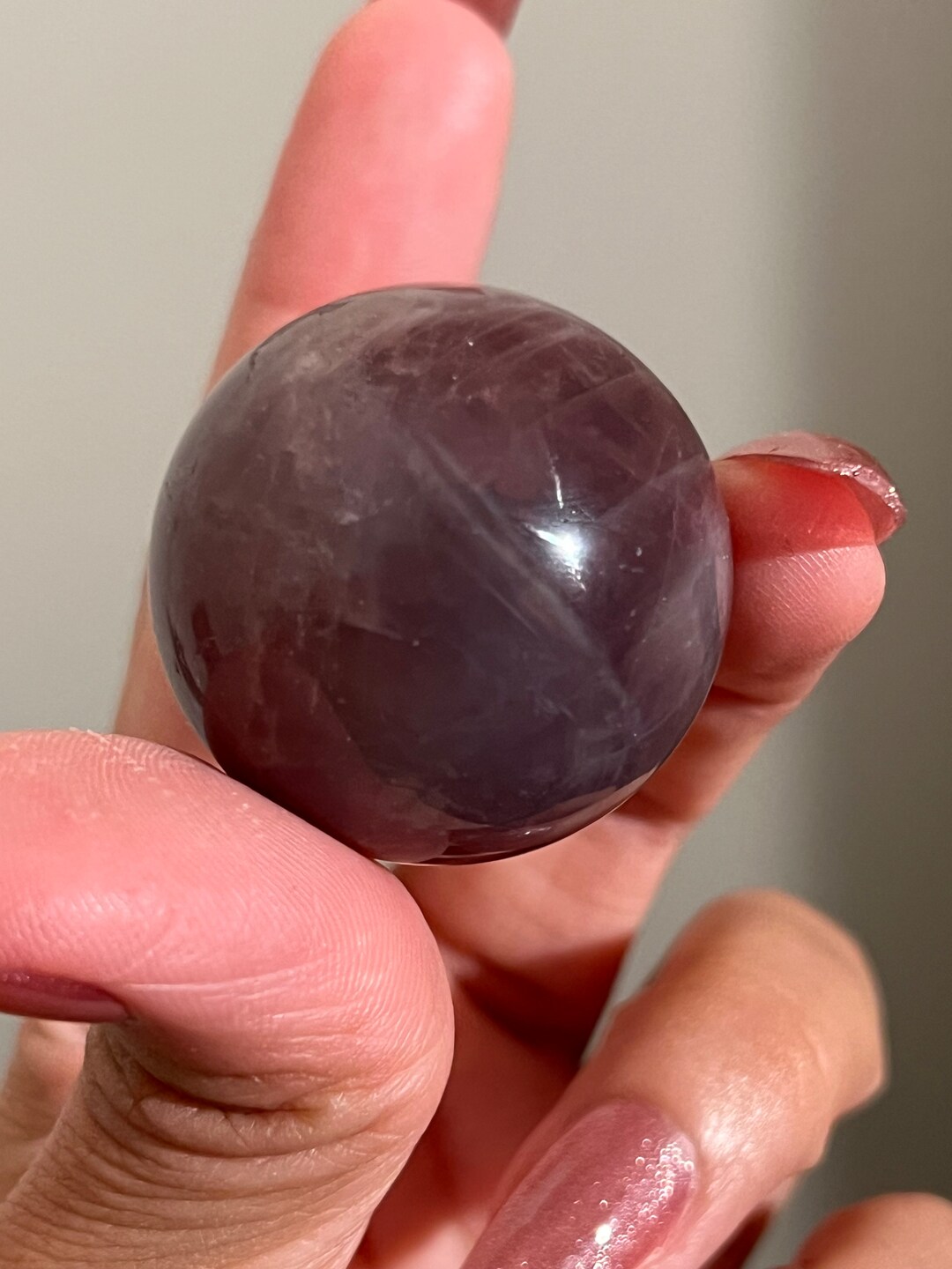 Purple Star Rose Quartz, Purple Rose Quartz Sphere, Star Rose Quartz, Crystal Spheres, Purple