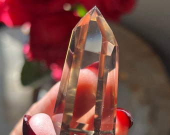 Authentic Citrine From Brazil, Citrine, Natural Non Heated Citrine, Gem Grade, Citrine Generator Obelisk, Crystal For Wealth & Abundance