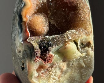 Uruguay Amethyst, Ameyhyst with Calcute, Small Mineral Specimen