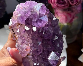 Amethyst Cubase, Cupcake Amethyst Crystals, Small