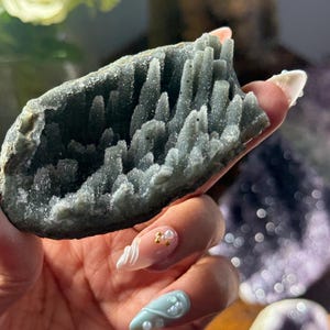 Amethyst Stalaktit, Druzy Brown Amethyst Kristall, KLEIN