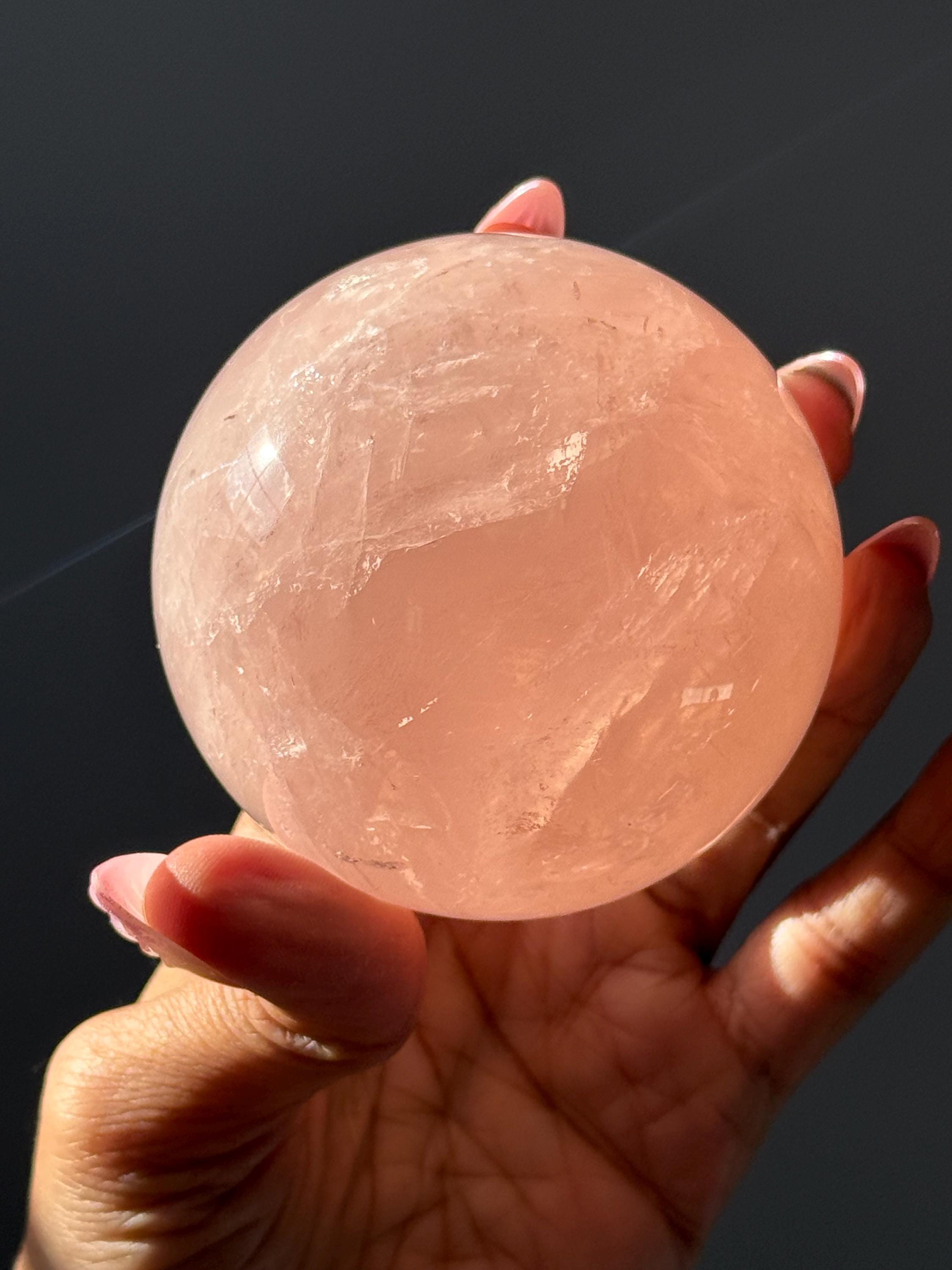 ラージスターローズクォーツスフィア、スターフラッシュローズクォーツ