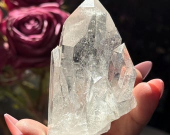 Raw Natural Clear Quartz Cluster Specimen, Brazil Quartz, Small