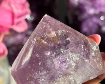 Polished Amethyst Point, Faceted Amethyst Free form, Small