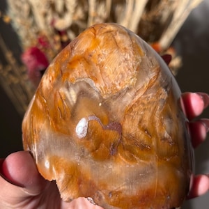 Rabbit Hair Quartz, Orange Rutilated Quartz, Amphibole Quartz, Orange Rutilated Quartz, Amphiboles, Rough Polished Amphibole, Crystal Gifts