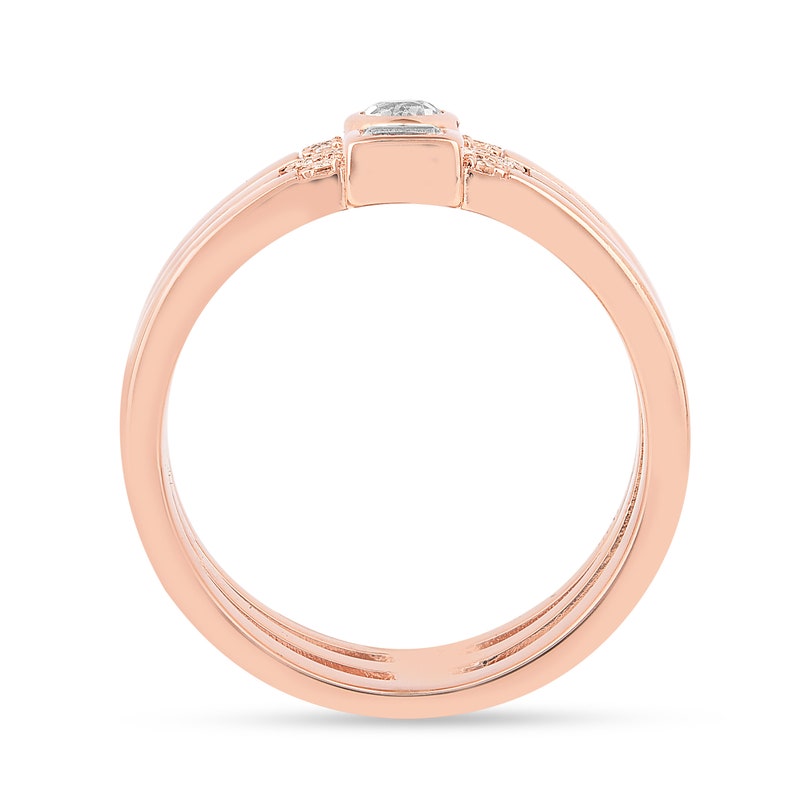 Spring Ring Multilayer Ring Criss Cross Ring Rose Gold Sterling Silver ...