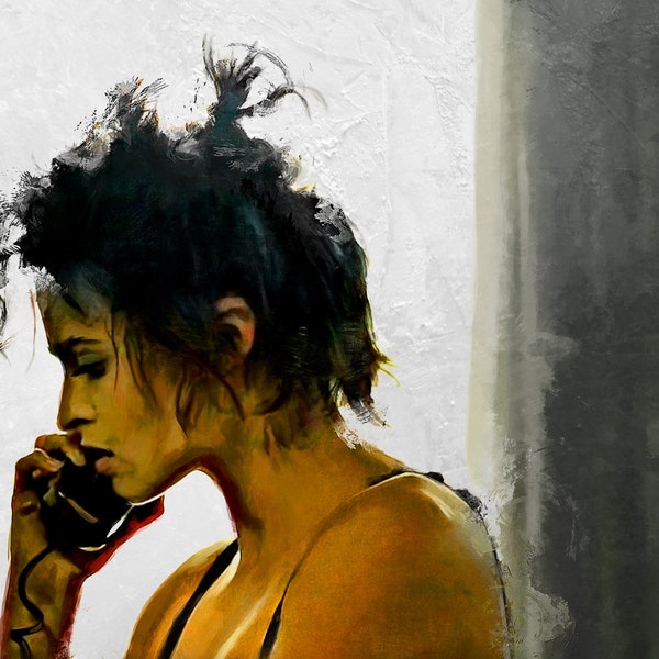 Painting Illustration Of Marla Singer Played By Helena Bonham Carter In The Movie Fight Club