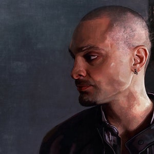 Schilderijillustratie van Nacho Varga uit Breaking Bad spin-off televisieshow Better Call Saul