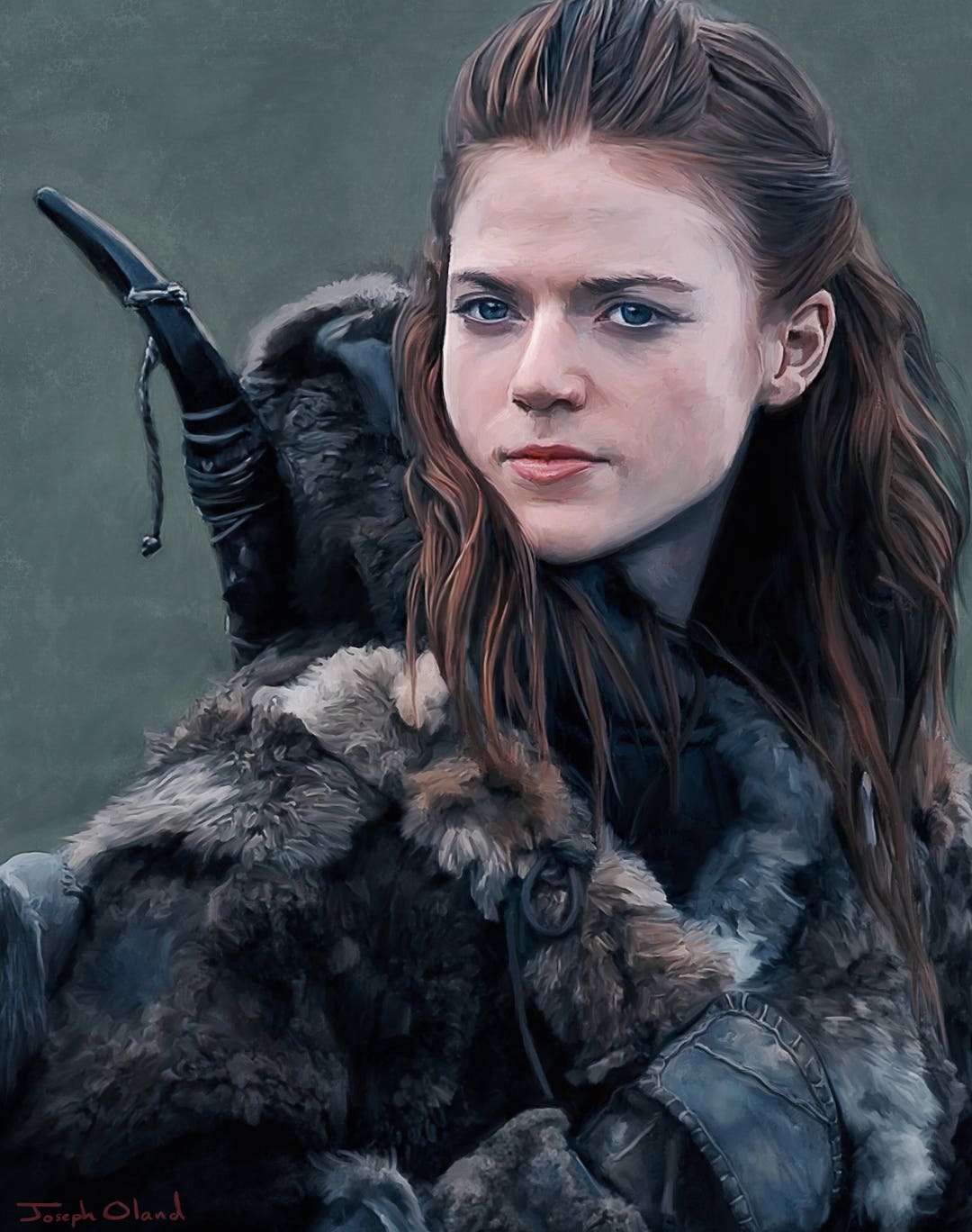 Painting Illustration of the Wildling Ygritte From Game of Thrones Etsy