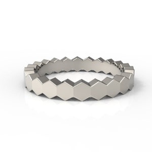 Sechseck Wabenring | Geometrischer Charme und Vielseitiger Stil