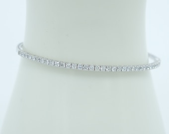 Tennis Armband, Gold Tennis Armband, zierliches Armband, Diamant Armband, Geschenk für sie, minimalistisches Armband