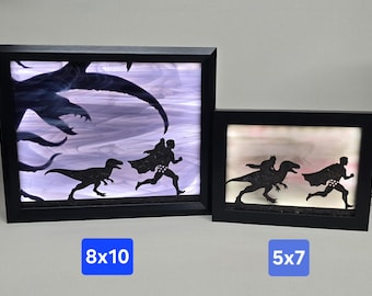 5x7" Dungeon Crawler Carl Celestial Stained Glass Lightbox