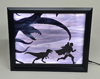 8x10" Dungeon Crawler Carl Celestial Stained Glass Light Box