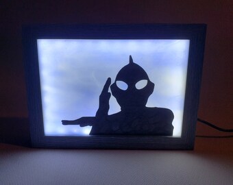 5x7 Ultraman Stained Glass Lightbox