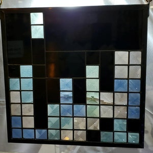 Old School Stained Glass Hanging Panel