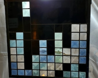 Old School Stained Glass Hanging Panel