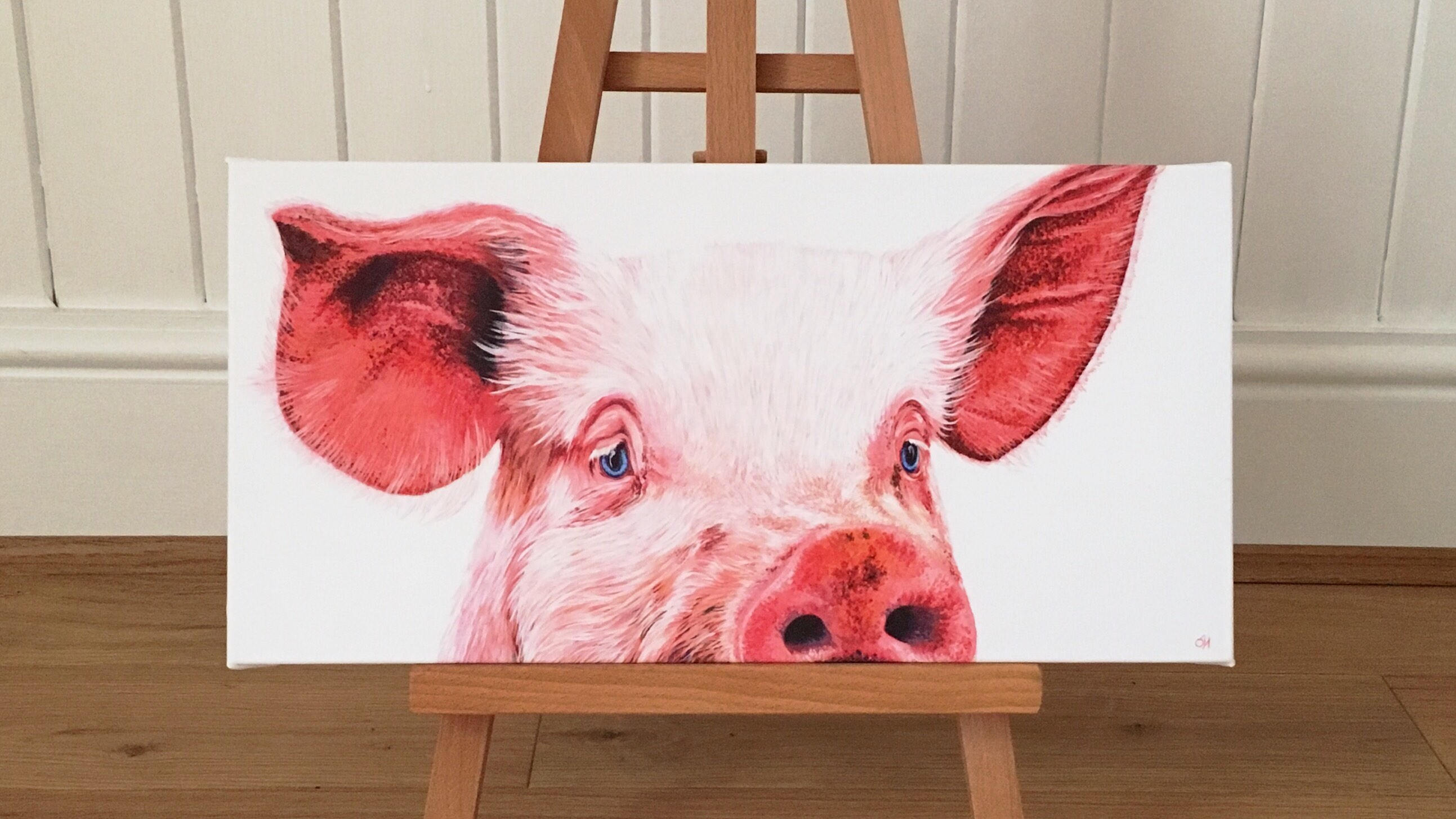 Pig Limited Edition Giclée Canvas Print. Pig Art Pig Canvas Pig Print Pig Painting Farm Animal Pig Limited Edition Giclée Canvas Print. Pig Art Pig Canvas Pig Print Pig Painting Farm Animal