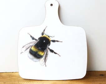 Bumblebee Chopping Board | Bee Chopping Board | Bee Cutting Board | Wildlife Chopping Board