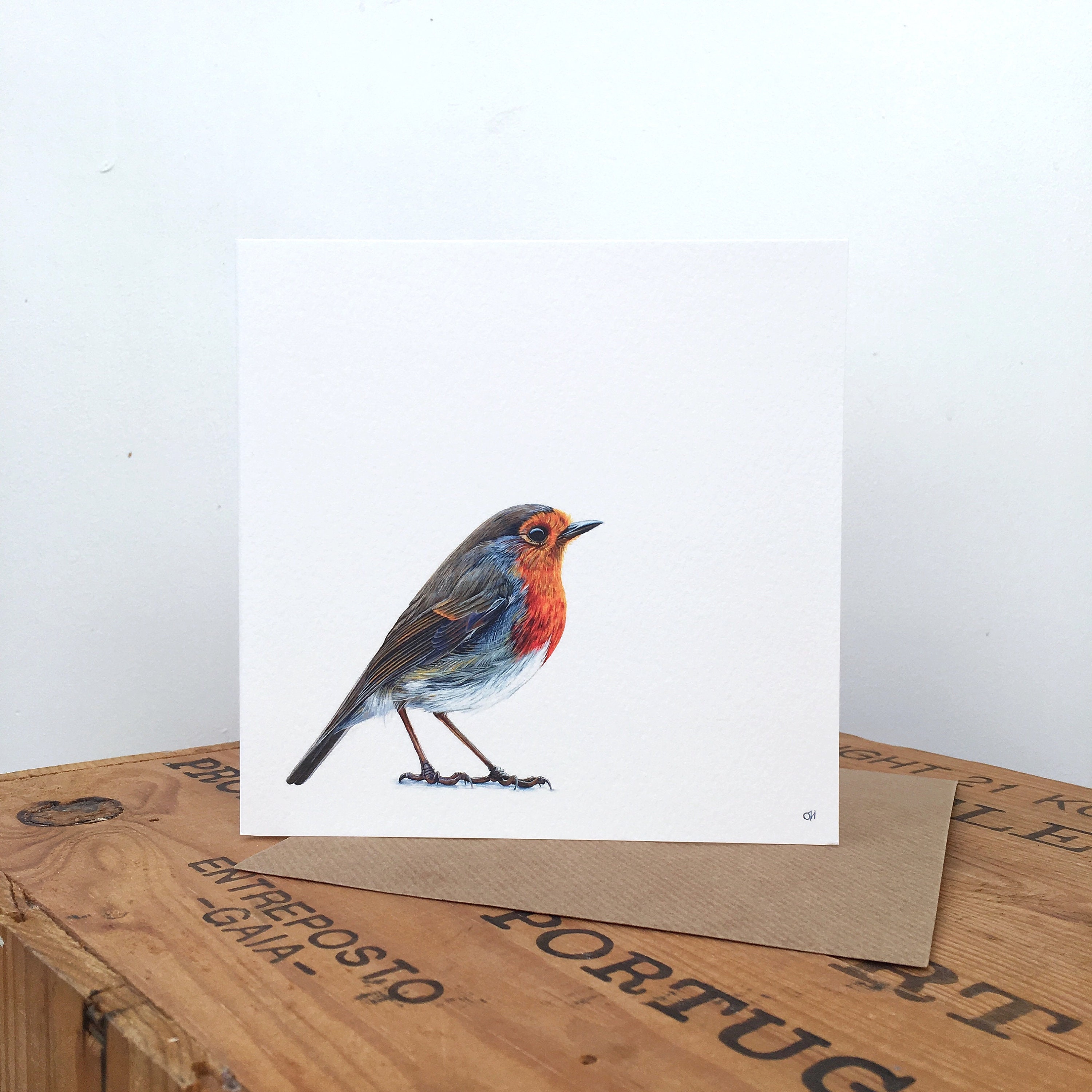 Robin Greetings Card Robin Card Art Card Bird Card | Etsy