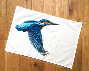 Kingfisher Tea Towel | kitchen textiles | homeware | cotton tea towel | country kitchen