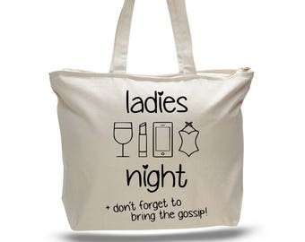 LADIES NIGHT BAG, Gift for Her, Girls Night Gift, Gift for Her, Overnight Bag, Birthday Gift, Bachelorette Gift, Gift for Girlfriend, Friend