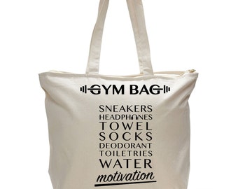 GYM BAG, Workout Bag, Unique Gym Bag, Workout Motivation Gift, Fitness Planner, Gym Clothes, Workout Gift, Personal Trainer Gift, Gym Women