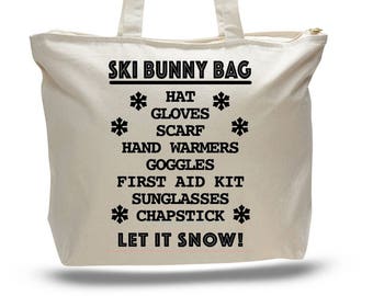 SKI BAG, Unique Birthday Gift, Ski Bunny, Ski Accessories, Travel Bag, Snowboard Bag, Weekend Gift, Gift For Her, Winter Bag, Snowboard Bag