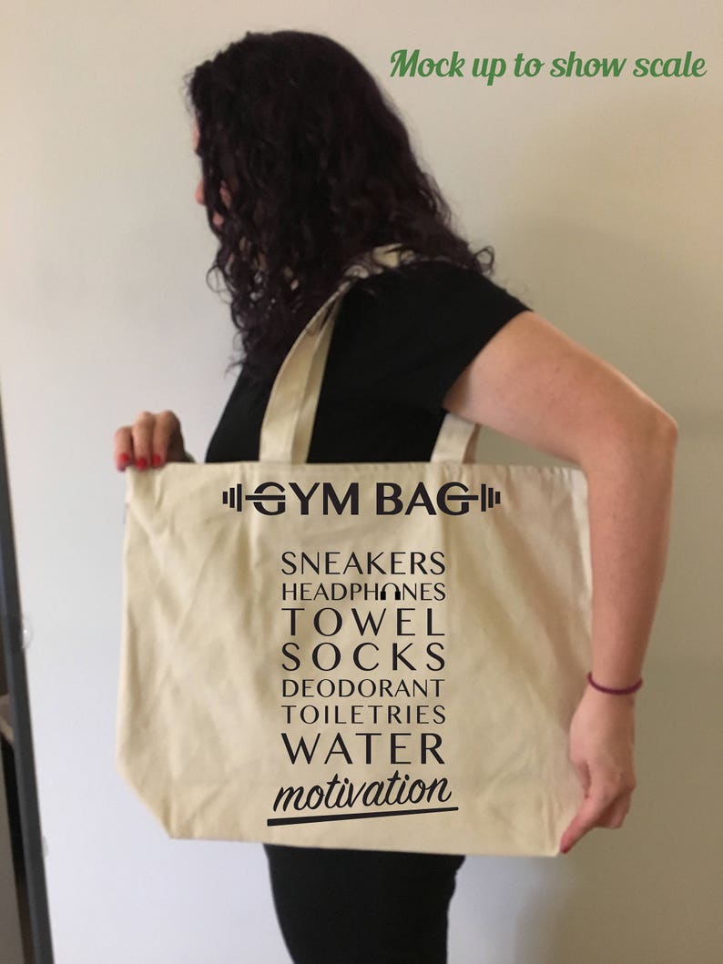 GYM BAG, Workout Bag, Unique Gym Bag, Workout Motivation Gift, Fitness Planner, Gym Clothes, Workout Gift, Personal Trainer Gift, Gym Women image 3